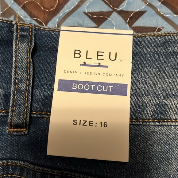 Blue stretch bootcut jeans - Picture 3 of 8
